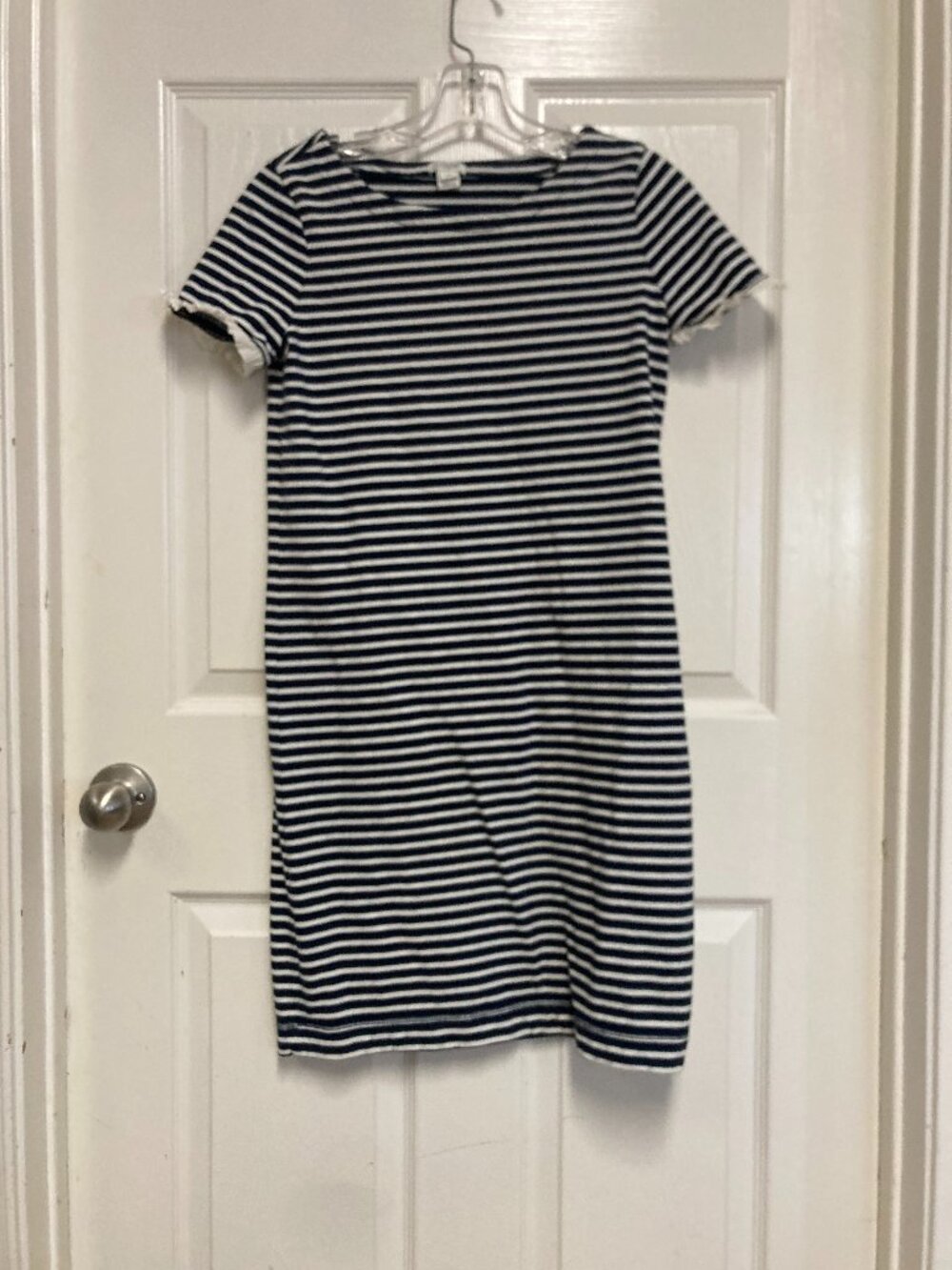 J. CREW dress blue and white stripes size XS women's